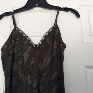 Camoflauge midi slip dress